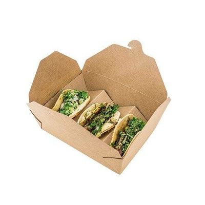 Caixas para viagem personalizadas taco do alimento do cartão do papel de embalagem da caixa do empacotamento de alimento
