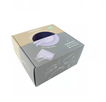 Logo Folding Cardboard Box Packaging feito sob encomenda para a louça dos utensílios de mesa