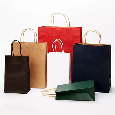 Saco de empacotamento para viagem TUV de Logo Printing Varnishing Kraft Paper do saco de papel