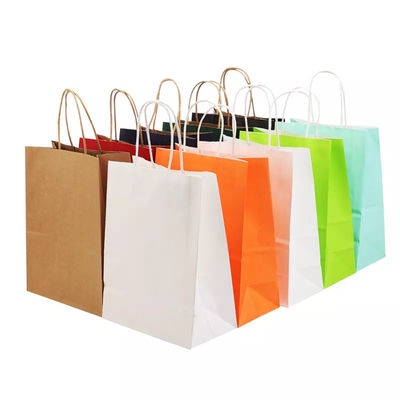 Saco de empacotamento para viagem TUV de Logo Printing Varnishing Kraft Paper do saco de papel