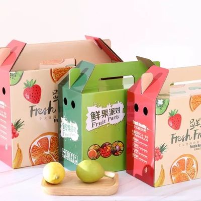 Caixas de envio imprimindo feitas sob encomenda vegetais da caixa das caixas de embalagem do cartão para o fruto
