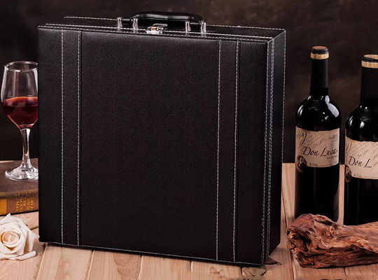 Gravação feito a mão da caixa de presente da garrafa de vinho de BRANDY Wine Packaging Boxes do UÍSQUE