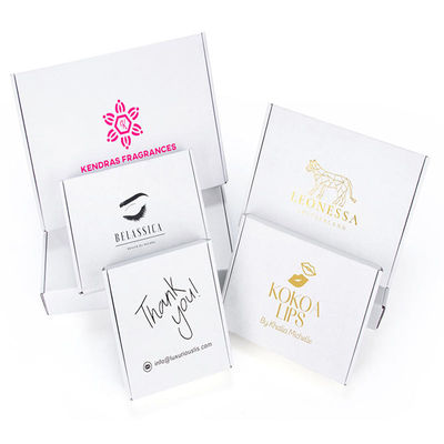Caixas de presente luxuosas superiores Logo Rectangle Type feito sob encomenda do papel do cartão