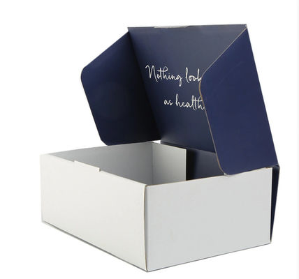 Caixa de empacotamento impressa do presente do papel da roupa do tipo, caixas de envio de dobramento onduladas do encarregado do envio da correspondência