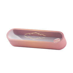 Impressão de empacotamento da caixa de presente cor-de-rosa da cookie de Macaron reciclável com janela