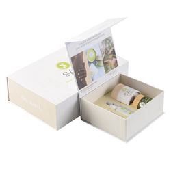 Caixa de presente magnética dobrável de empacotamento cosmética da caixa do quadrado de Elegent