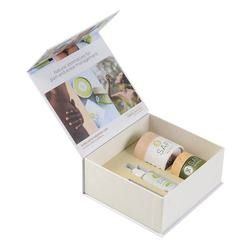 Caixa de presente magnética dobrável de empacotamento cosmética da caixa do quadrado de Elegent