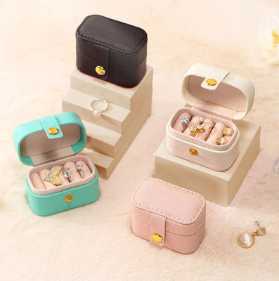 O ODM Mini Travel Jewelry Box Organizer grava o GV portátil de couro do plutônio