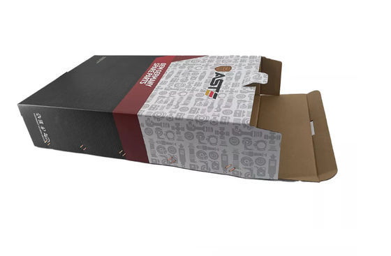 Peças de automóvel à prova de graxa que empacotam a caixa de papel CMYK da parte alta biodegradável da caixa