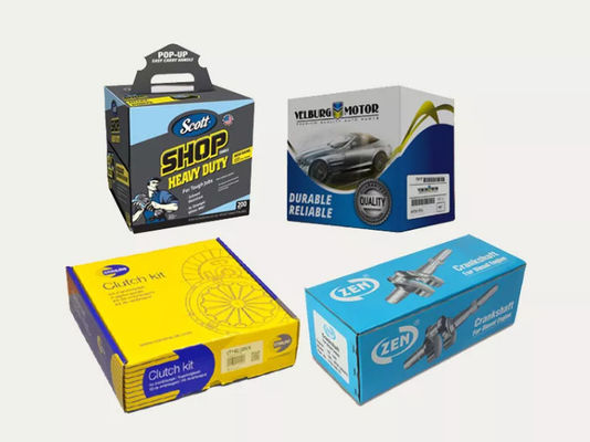 Peças de automóvel Compostable que empacotam o ODM a favor do meio ambiente rígido da caixa da caixa