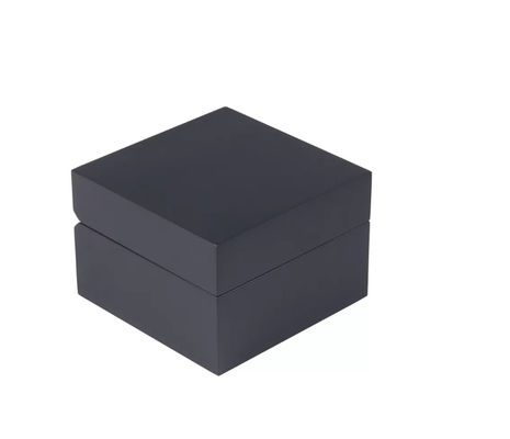 Quadrado preto personalizado do couro de Matte Single Watch Boxes Pu de madeira