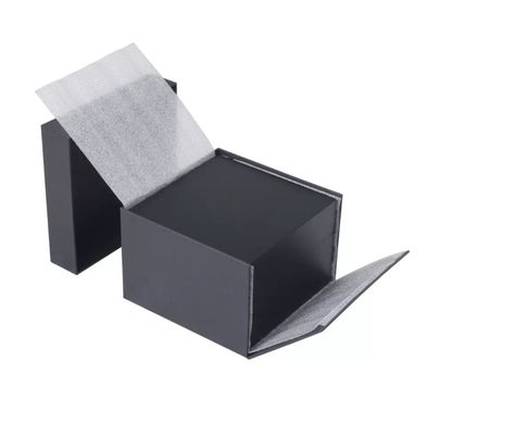 Quadrado preto personalizado do couro de Matte Single Watch Boxes Pu de madeira