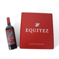 Caixas de empacotamento do encarregado do envio da correspondência do vinho das caixas de presente da garrafa de vinho do cartão para 3 blocos da garrafa