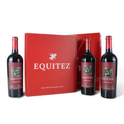 Caixas de empacotamento do encarregado do envio da correspondência do vinho das caixas de presente da garrafa de vinho do cartão para 3 blocos da garrafa