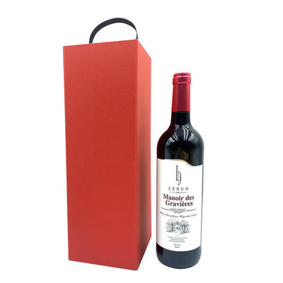 Certificação personalizada das caixas de presente ISO9001 da garrafa de vinho do tamanho