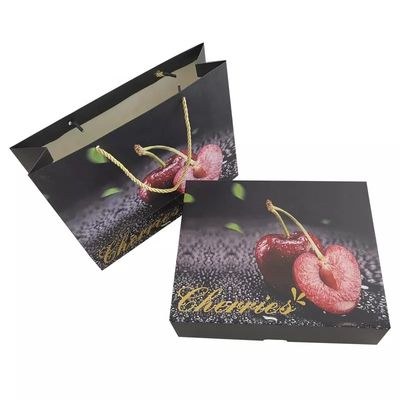 Fruto de embalagem REAL que empacota ondulado luxuoso das caixas com sacos