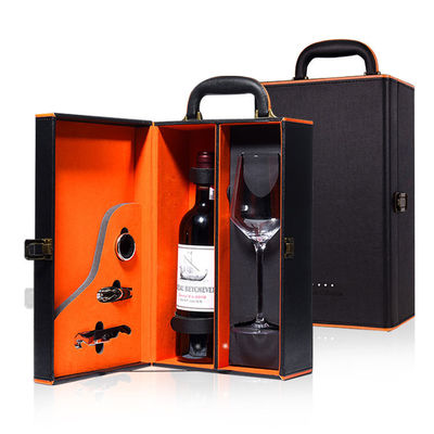 CMYK Litho que imprime o empacotamento da caixa de presente do licor do ISO das caixas de presente da garrafa de vinho