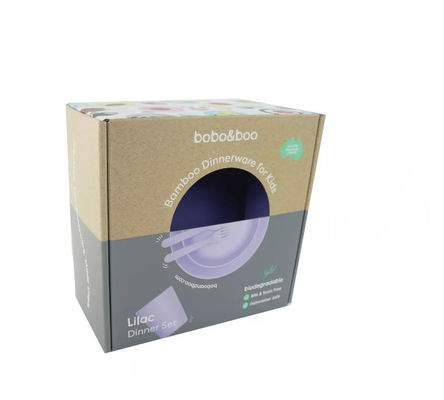 Logo Folding Cardboard Box Packaging feito sob encomenda para a louça dos utensílios de mesa