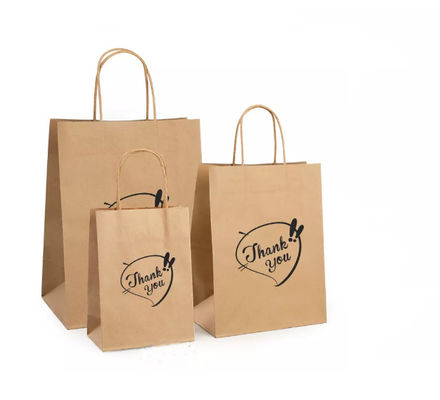 Envernizar a bolsa do papel de embalagem reciclou o GV do saco de papel de Brown Kraft