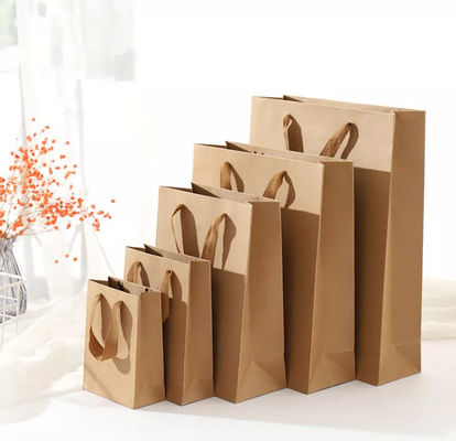 A bolsa/saco de compras personalizados do papel de embalagem reciclou Compostable