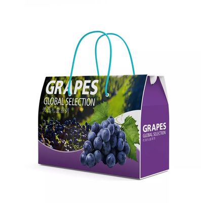 Caixa de embalagem Dia9cm*H16cm reciclável das uvas do cartão ondulado