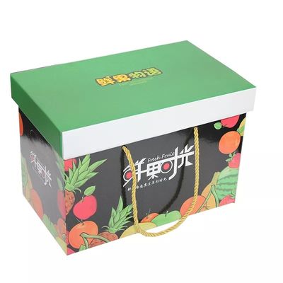 Caixa de papelão ondulado personalizada para frutas 4c impressão offset Certificado ISO