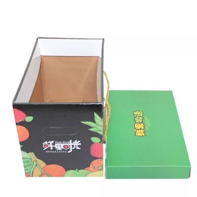 Caixa de papelão ondulado personalizada para frutas 4c impressão offset Certificado ISO