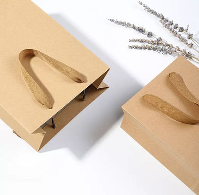 Punho reciclável do cordão do saco do saco de papel/presente de Kraft da bolsa