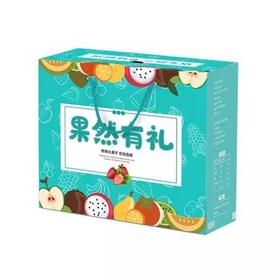 As caixas personalizadas do fruto e de cartão de Veg corrugaram o retângulo
