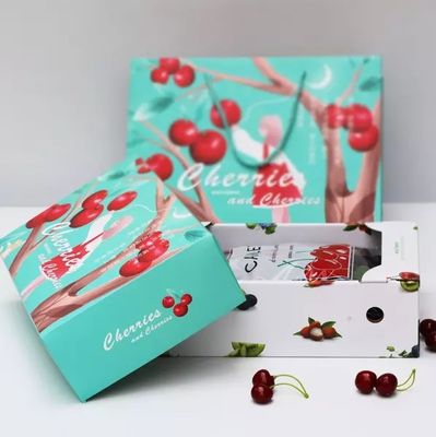 Caixas de cartão vegetais Ecofriendly CMYK do fruto/cor de Pantone