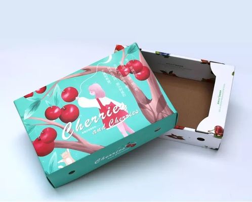 Caixas de cartão vegetais Ecofriendly CMYK do fruto/cor de Pantone
