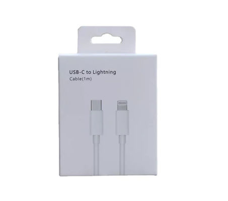Os dados do carregador do Usb de PMS cabografam a caixa de embalagem Debossing à prova de graxa