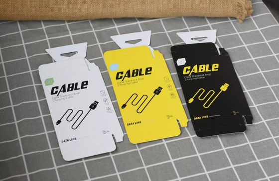 Caixas de embalagem da eletrônica de CMYK que gravam gêneros alimentícios Logo Printed Cardboard Boxes