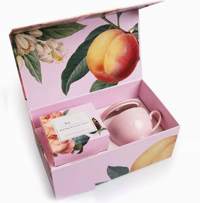Caixa de presente feito a mão feita sob encomenda do grupo de chá de Logo Printed Cardboard Tea Boxes