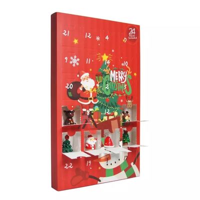 ISO do Natal das caixas de presente do cartão da surpresa da contagem regressiva habilitado
