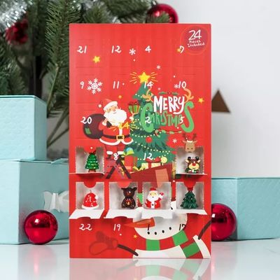 ISO do Natal das caixas de presente do cartão da surpresa da contagem regressiva habilitado