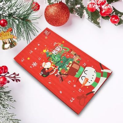 ISO do Natal das caixas de presente do cartão da surpresa da contagem regressiva habilitado