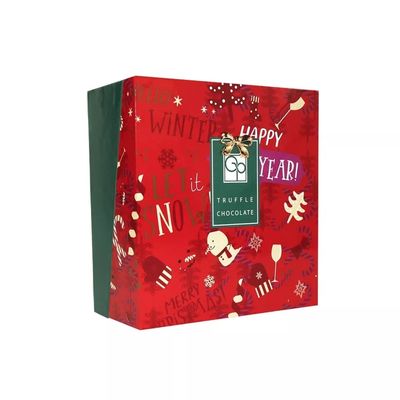 Natal decorativo imprimindo feito sob encomenda Eve Box das caixas de presente do cartão do Natal