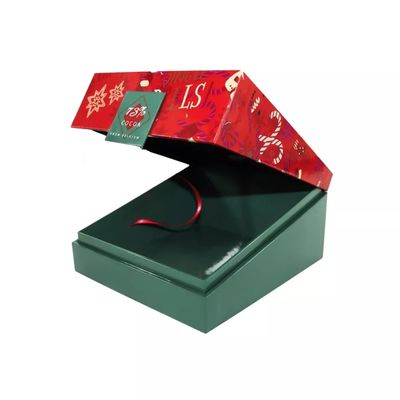 Natal decorativo imprimindo feito sob encomenda Eve Box das caixas de presente do cartão do Natal