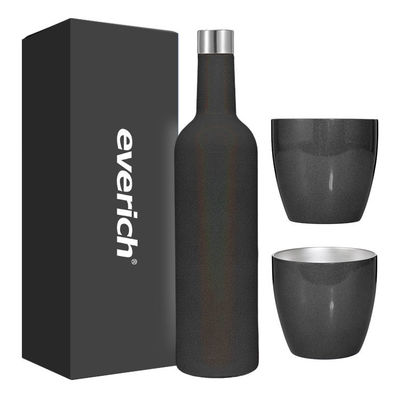 500ml encaixotou o vidro de vinho ajusta a sublimação isolada de aço inoxidável