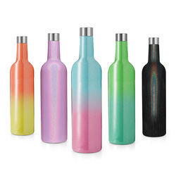 500ml encaixotou o vidro de vinho ajusta a sublimação isolada de aço inoxidável