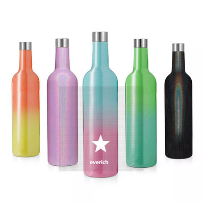 500ml encaixotou o vidro de vinho ajusta a sublimação isolada de aço inoxidável