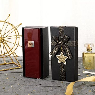 caixas do Xmas do cartão de 40*40*100mm para o empacotamento da garrafa de perfume