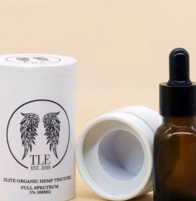 A caixa de empacotamento do tubo de papel redondo do ofício personalizou o recipiente de empacotamento cosmético