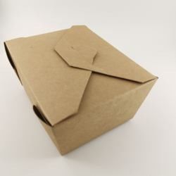 Caixa de papel descartável à prova de graxa ISO9001 do alimento da caixa feita sob encomenda afastada do empacotamento de alimento