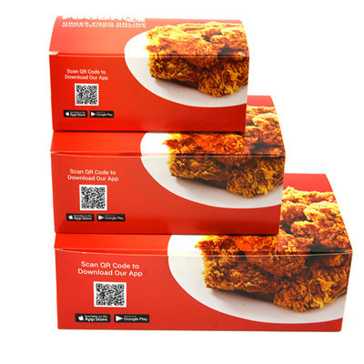 GV reciclável personalizado afastado de Fried Chicken Box da caixa do empacotamento de alimento