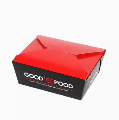 O alimento para viagem personalizado no espeto da caixa CMYK do empacotamento de alimento do macarronete encaixota descartável
