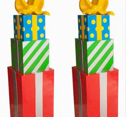 As caixas de presente UV do cartão do Natal da prova molham a altura 100/165cm da prova